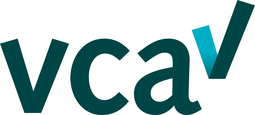 VCA-logo in groen en blauw